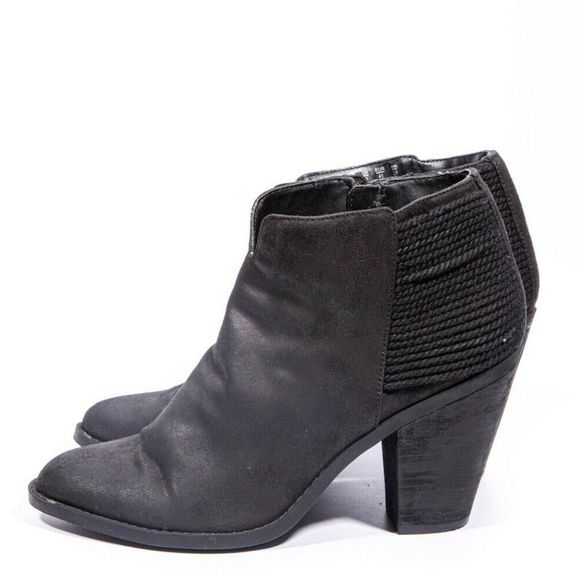 ❄️Carlos Santana Everett Black Ankle Cowgirl Boots11 - Picture 5 of 10